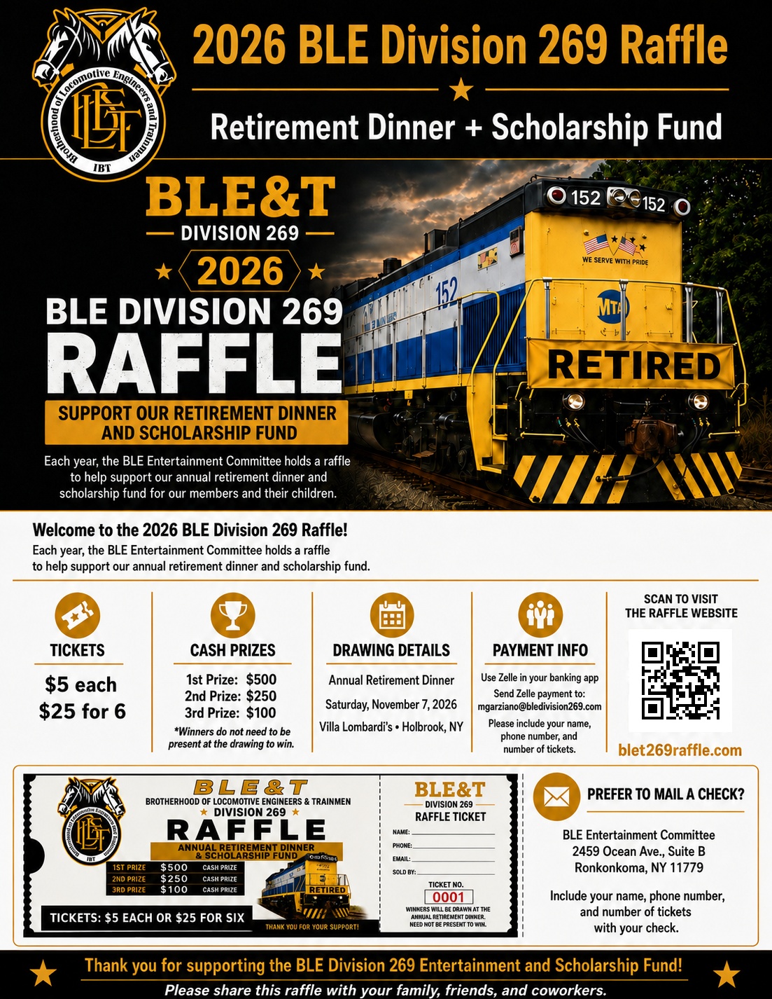 BLE Division 269 raffle flyer image