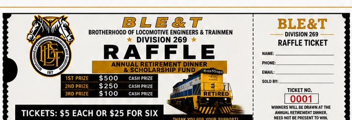 BLE Division 269 raffle ticket image