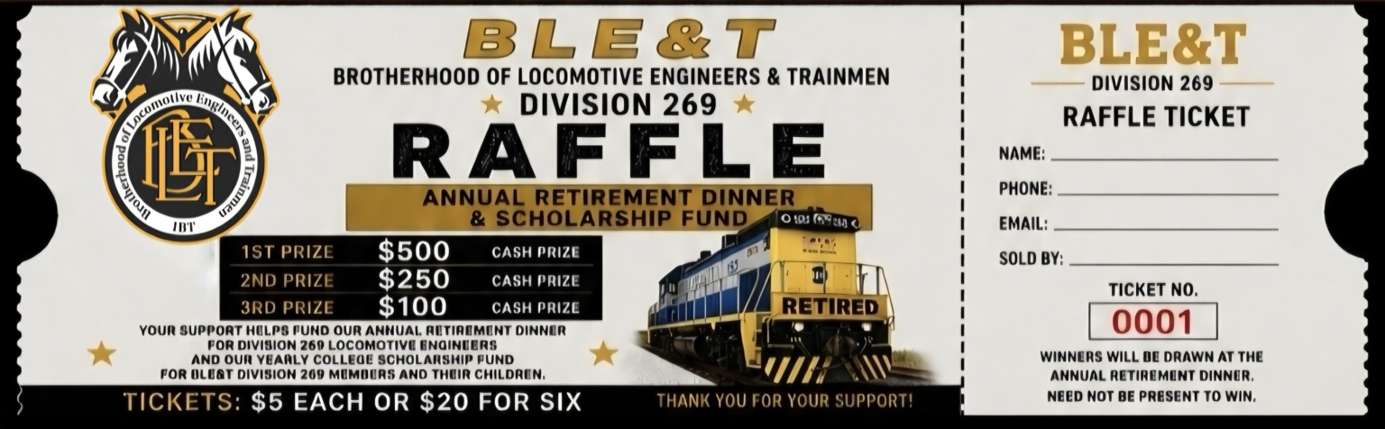 BLE Division 269 raffle ticket image